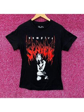 Buffy The Vampire Slayer Heavy Metal Style Graphic T-Shirts Small